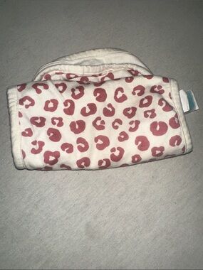 Home. Pink Leopard Print Baby Burp Cloth